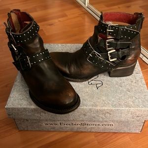 Freebird ankle boots. Belgium size 6 in black. Worn a handful of times